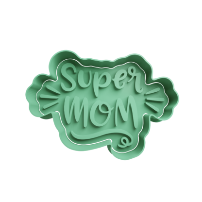 Super Mom Cookie Cutter STL