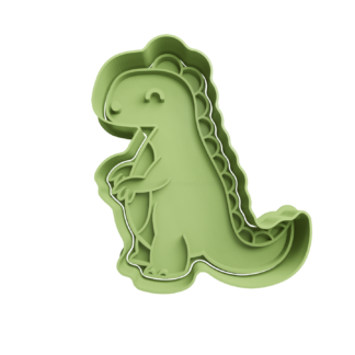 Tyrannosaurus Rex Dinosaur Cookie Cutter STL 2