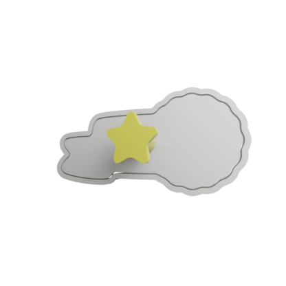 Medal with Pacifier Cookie Cutter STL