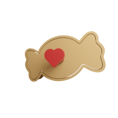 Candy Heart Cookie Cutter STL