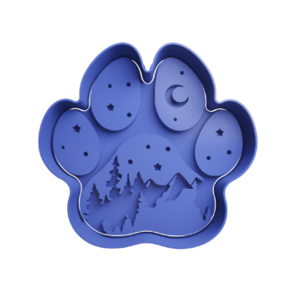Paw Montain Cookie Cutter STL
