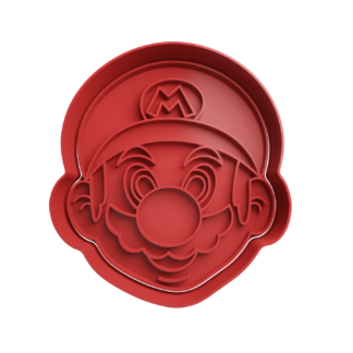Mario Bros Head Cookie Cutter STL