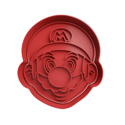 Mario Bros Head Cookie Cutter STL