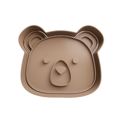 Plush Bear Head Cookie Cutter STL 2
