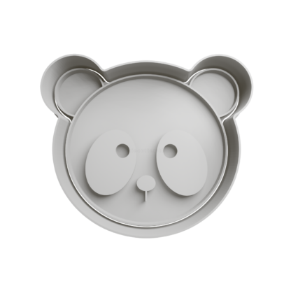 Panda Bear Head Cookie Cutter STL 2