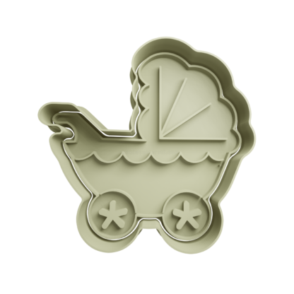 Baby Stroller Cookie Cutter STL 3