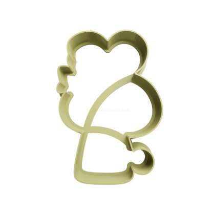 Bunny Silhouette Cookie Cutter STL 3