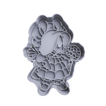 Miss Bunny Cookie Cutter STL