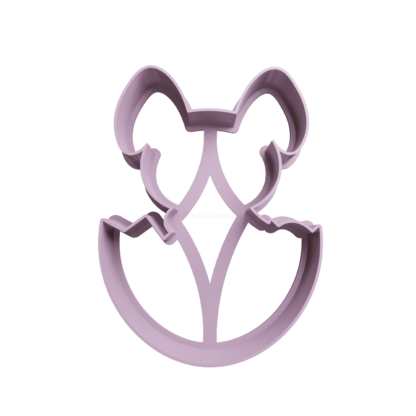 Easter Bunny Silhouette Cookie Cutter STL