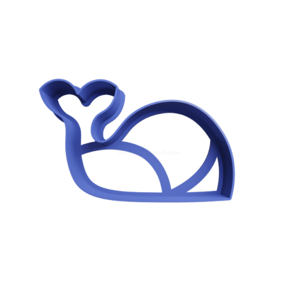 Whale Silhouette Cookie Cutter STL