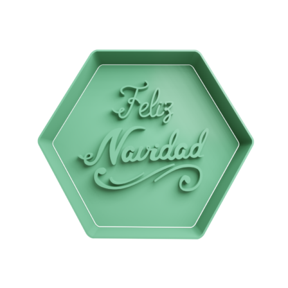 Feliz Navidad Cookie Cutter STL 2