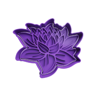 Lotus Flower Cookie Cutter STL 2