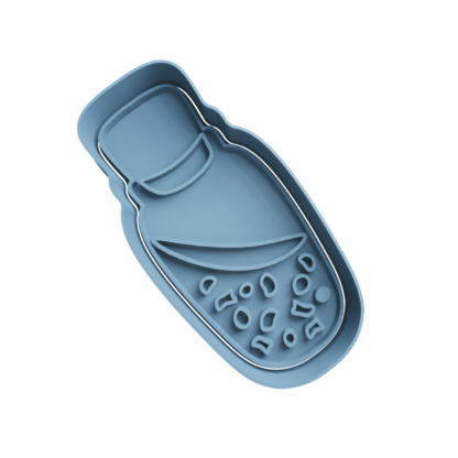 Small Shield Potion Cookie Cutter STL