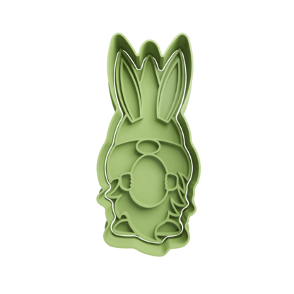 Easter Bunny Gnome with Egg Cookie Cutter STL