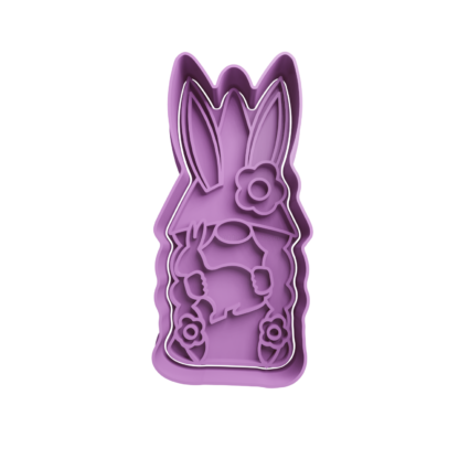 Easter Bunny Gnome with Bunny Cookie Cutter STL