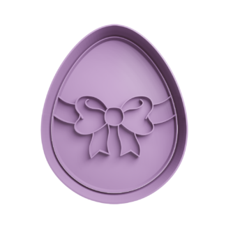 Easter Egg with Ribbon Cookie Cutter STL 3
