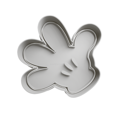 Mickey Hand Cookie Cutter STL