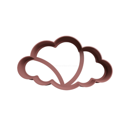 Cloud Silhouette Cookie Cutter STL 4