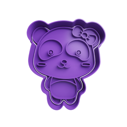 Panda Bear Cookie Cutter STL 4