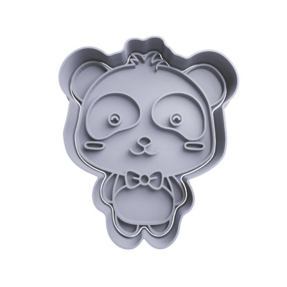 Panda Bear Cookie Cutter STL 5