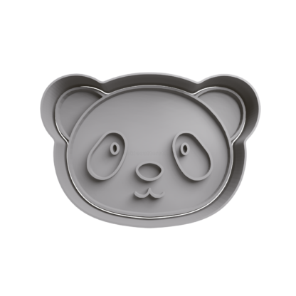 Panda Bear Head Cookie Cutter STL