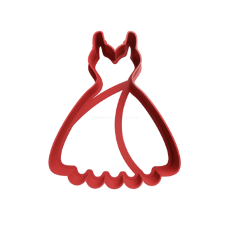 Dress Cookie Cutter STL 8