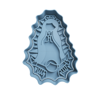 Our Lady of Guadalupe Cookie Cutter STL 3