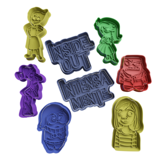 Set Inside Out Cookie Cutter STL