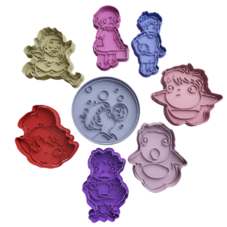 Set Ponyo Cookie Cutter STL