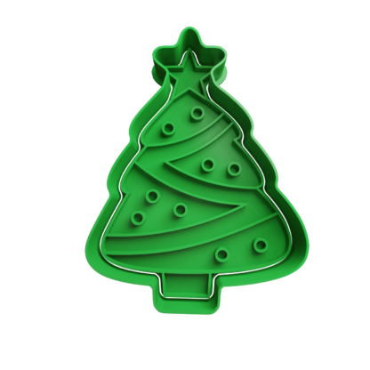 Christmas Tree Cookie Cutter STL 17