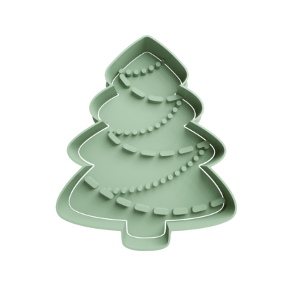 Christmas Tree Cookie Cutter STL 15