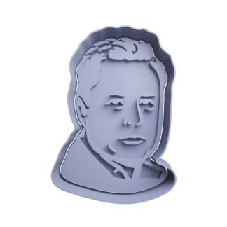 Elon Musk Cookie Cutter STL