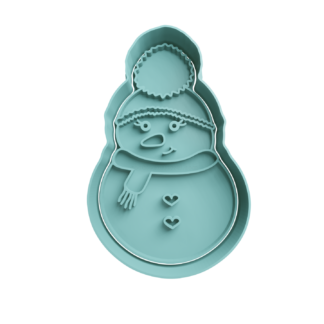 Snowman Cookie Cutter STL 7