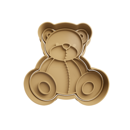 Teddy Bear Cookie Cutter STL 10