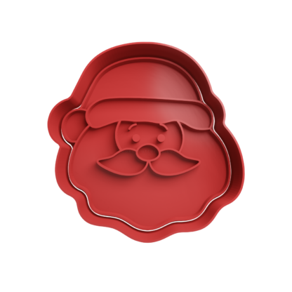 Santa Claus Head Cookie Cutter STL 9