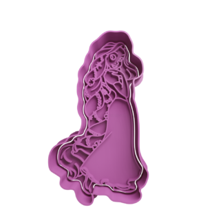 Rapunzel Cookie Cutter STL 3