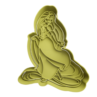 Rapunzel Cookie Cutter STL 4