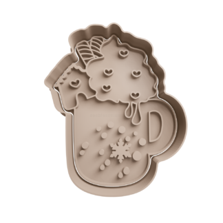 Christmas Mug Cookie Cutter STL