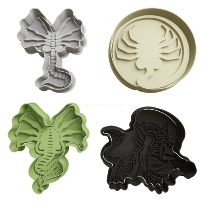 Set Alien Cookie Cutter STL