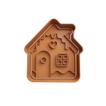 House Xmass Cookie Cutter STL 6