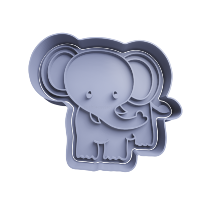 Elephant Cookie Cutter STL 4