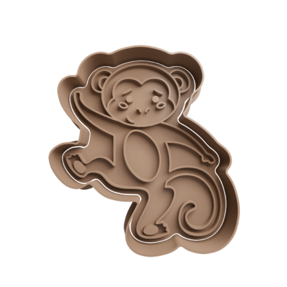 Monkey Cookie Cutter STL 5