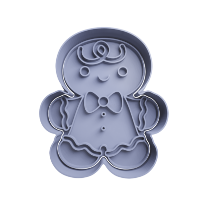 Gingerbread Man Cookie Cutter STL 1a