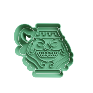 Pot of Greed Cookie Cutter STL