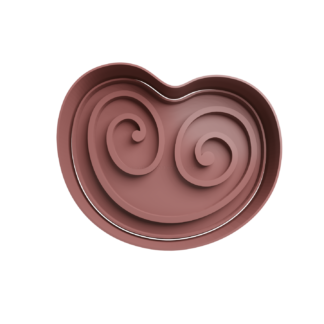 Palmiers Pig’s ears Cookie Cutter STL