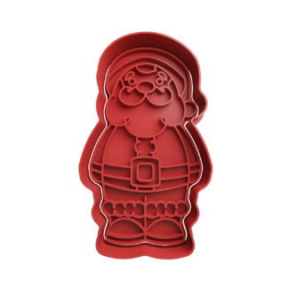 Santa Claus Cookie Cutter STL 25