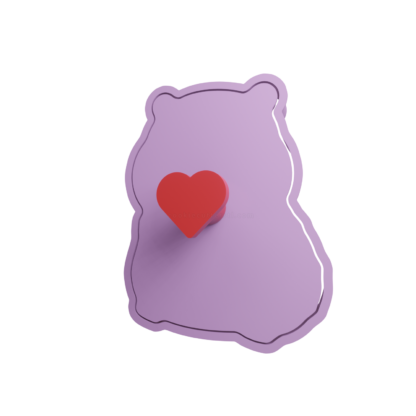 Capybara with Heart Cookie Cutter STL