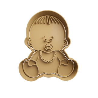 Baby Cookie Cutter STL 6