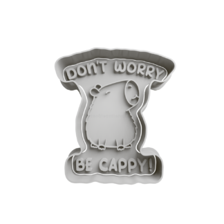 Don’t Worry Be Cappy Cookie Cutter STL