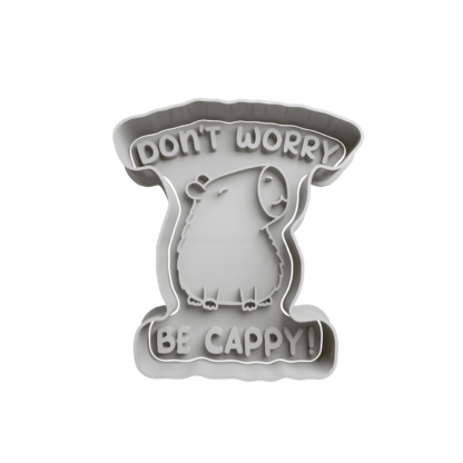 Don’t Worry Be Cappy Cookie Cutter STL